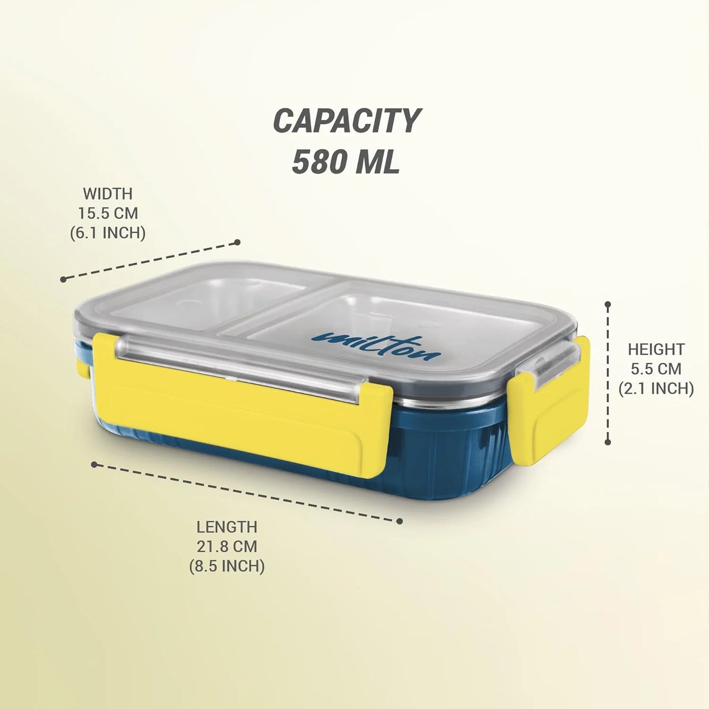 Milton Fun Feast Lunch Box 2 compartments Blue