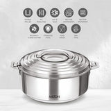 Milton Galaxia Stainless Steel Casserole 1000/1500/2500 ML 3pcs set