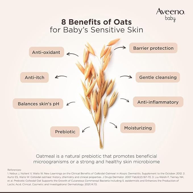 Aveeno Baby Cleansing Therapy Moisturising Wash for Sensitive Skin - 236ML
