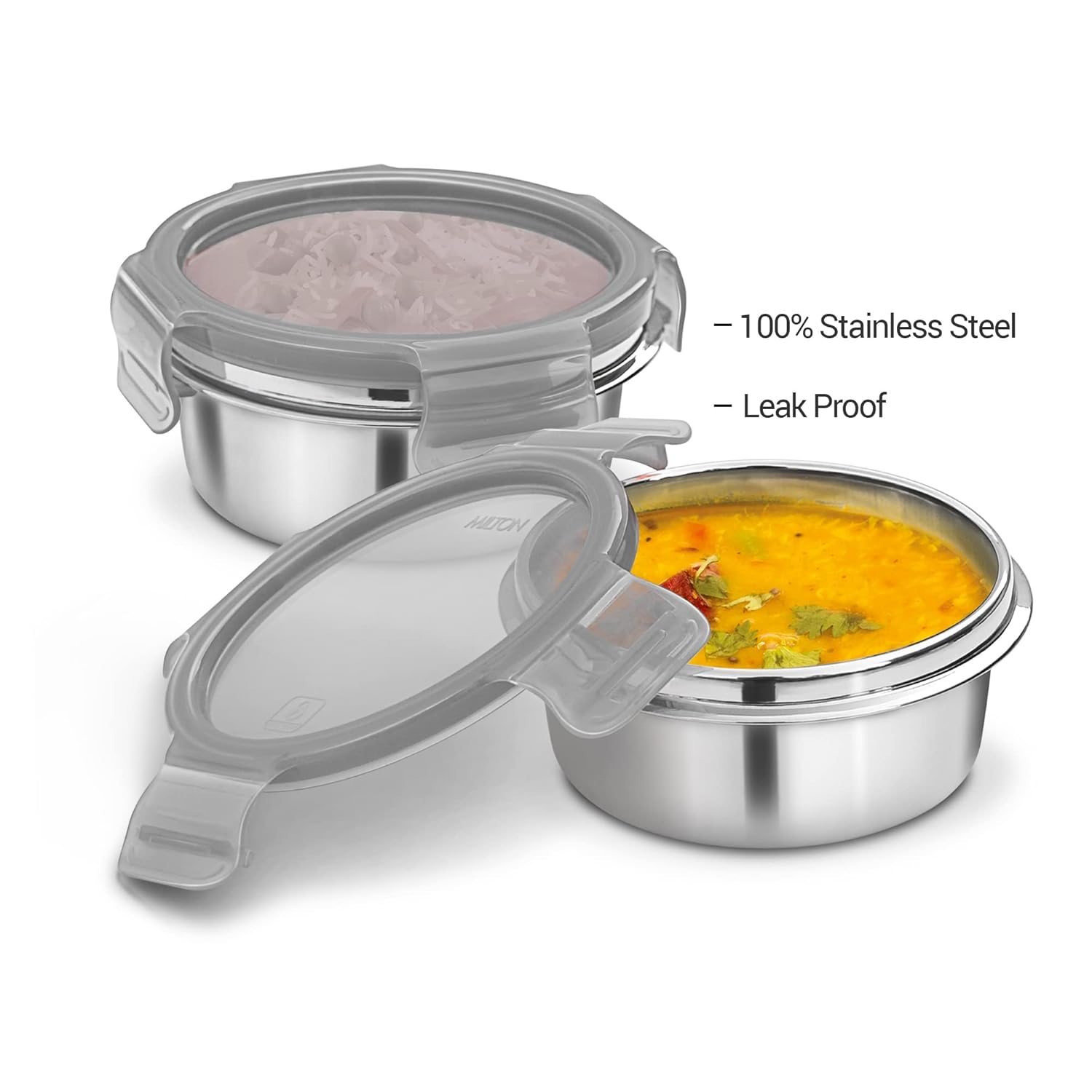 Milton Lifestyle Lunch Tiffin Box Grey