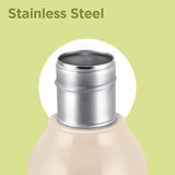 Milton Steel Linear Insulated Water Bottle  Beige 580ML