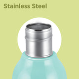 Milton Steel Linear Insulated Water Bottle Aqua Green 580ML