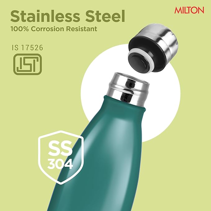 Milton Duo Dlx Water Bottle Green 350ML