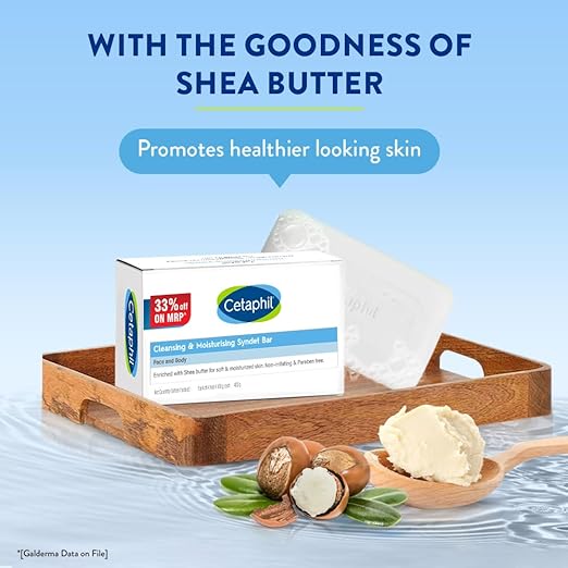 Cetaphil Cleansing Moisturizing Syndet Bar