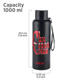 Milton Marvel Iron Man Artedge Water Bottle Black 1000ML