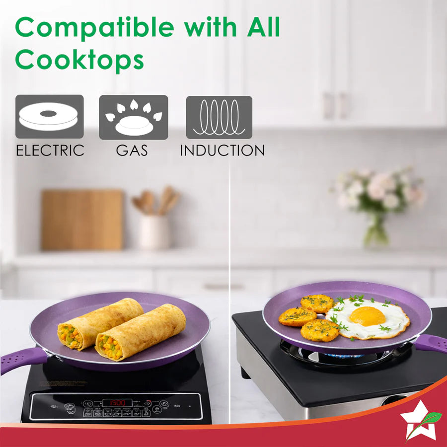 Wonderchef Aluminium Orchid Dosa Tawa 28cm