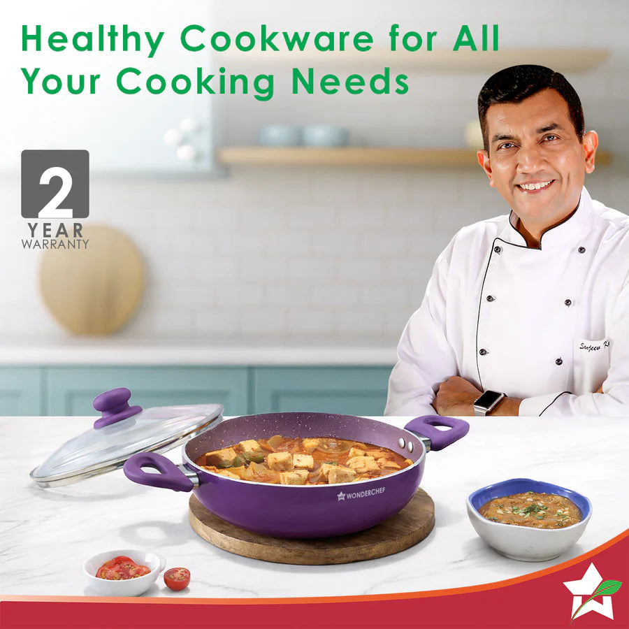 Wonderchef Orchid Kadhai 24 cm