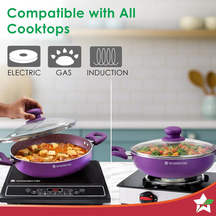 Wonderchef Orchid Kadhai 24 cm