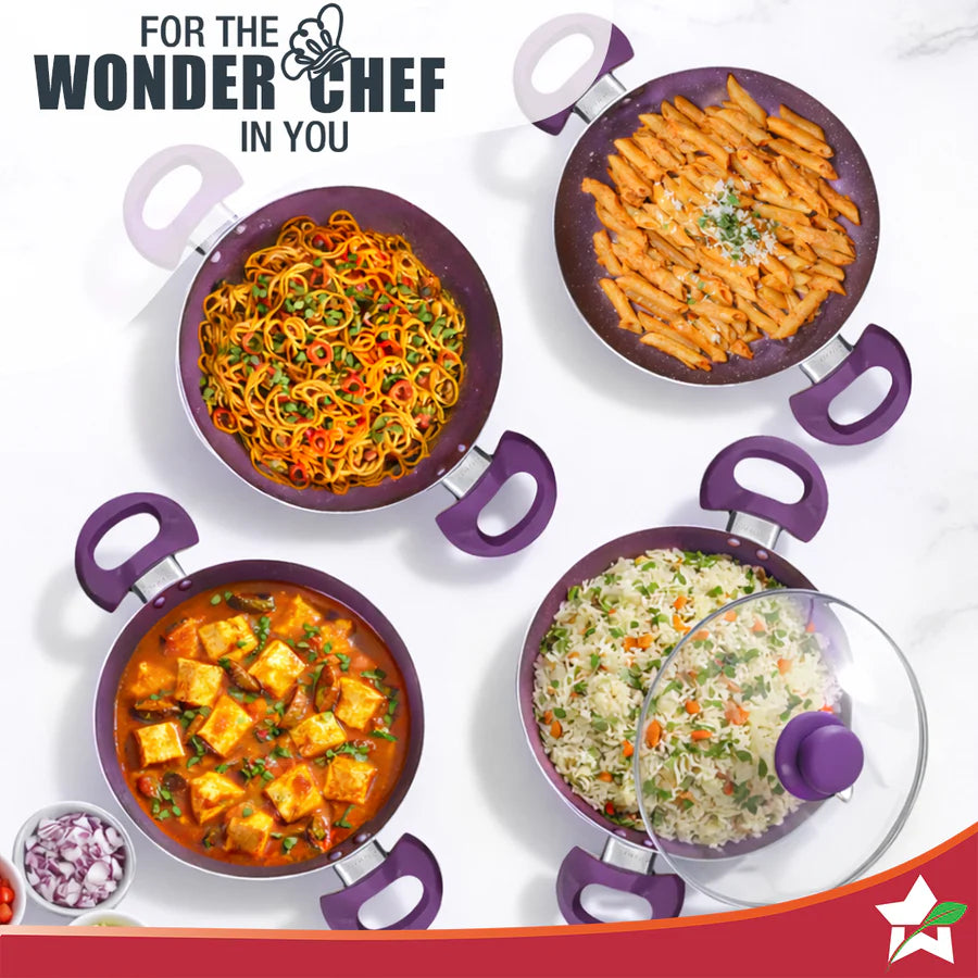Wonderchef Orchid Kadhai 24 cm
