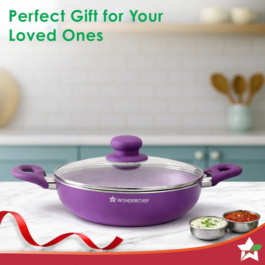 Wonderchef Orchid Kadhai 24 cm