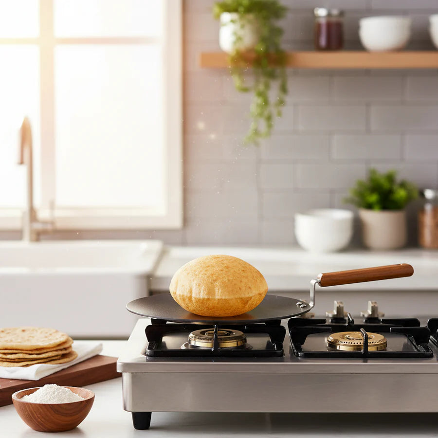 Wonderchef  Ebony Roti Tawa 4mm, 28 Cm