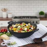 Wonderchef Forza Cast-iron Kadhai, Pre-Seasoned Cookware 24cm