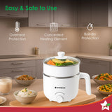 Wonderchef Luxe Multi Cook Kettle | Dual Power Modes | Quick Boiling | Automatic Shut-Off 1.2L 600W