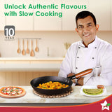 Wonderchef Pre-Seasoned Ferro Light 24cm Cast Iron Fry Pan | 1.4L |