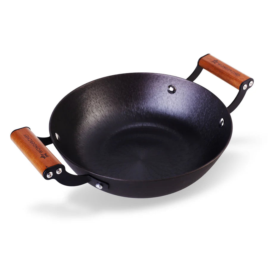Wonderchef Pre-Seasoned Ferro Light  Kadhai 28cm, 3.2L