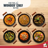 Wonderchef Pre-Seasoned Ferro Light  Kadhai 28cm, 3.2L