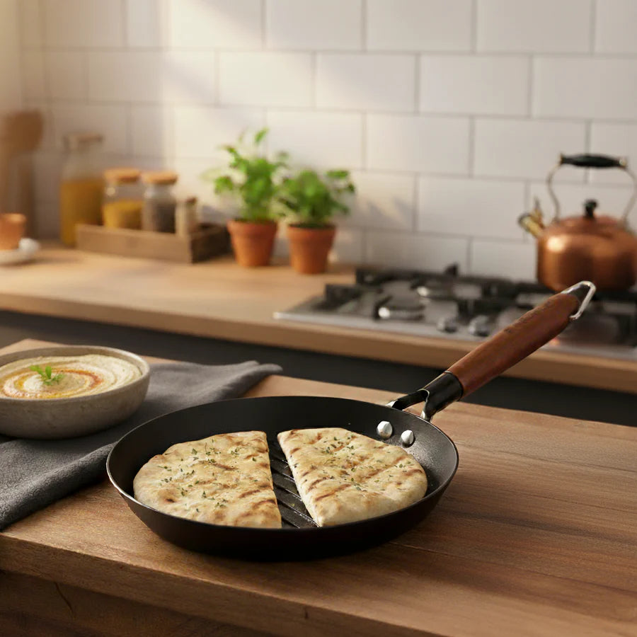 Wonderchef Pre-Seasoned Ferro Light Grill Pan 24cm