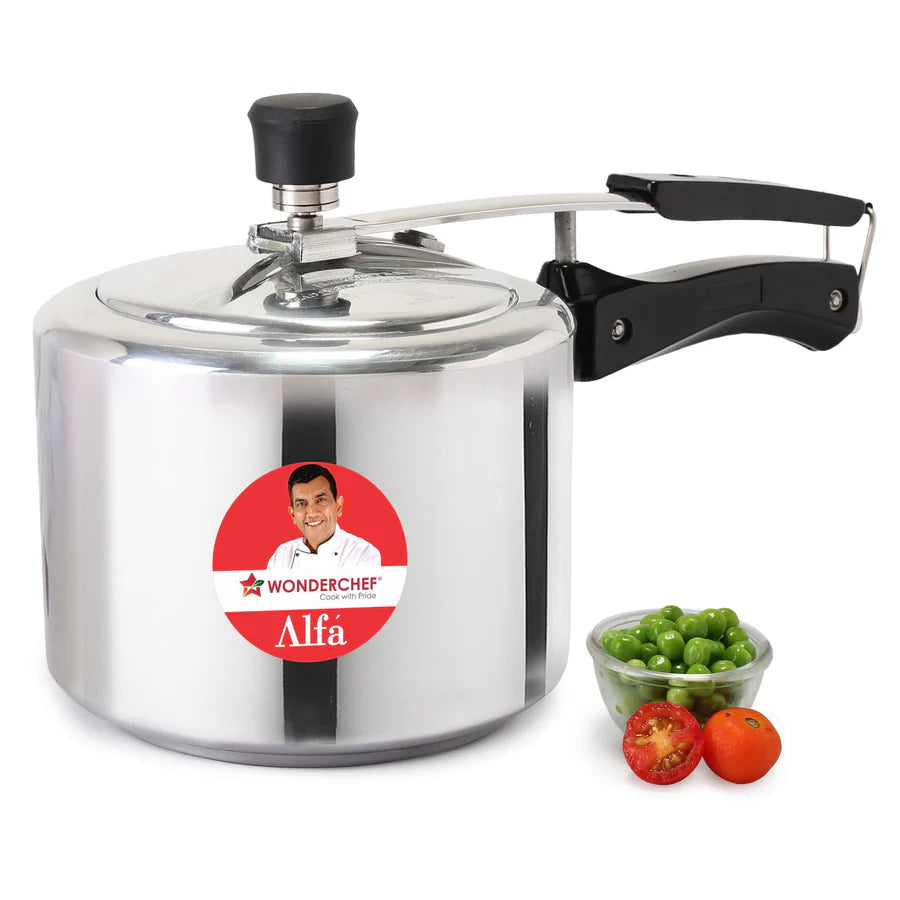 Wonderchef Alfa Aluminium Inner Lid Pressure Cooker 3L