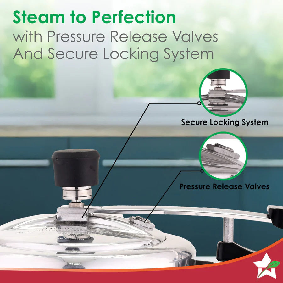 Wonderchef Alfa Aluminium Inner Lid Pressure Cooker 3L