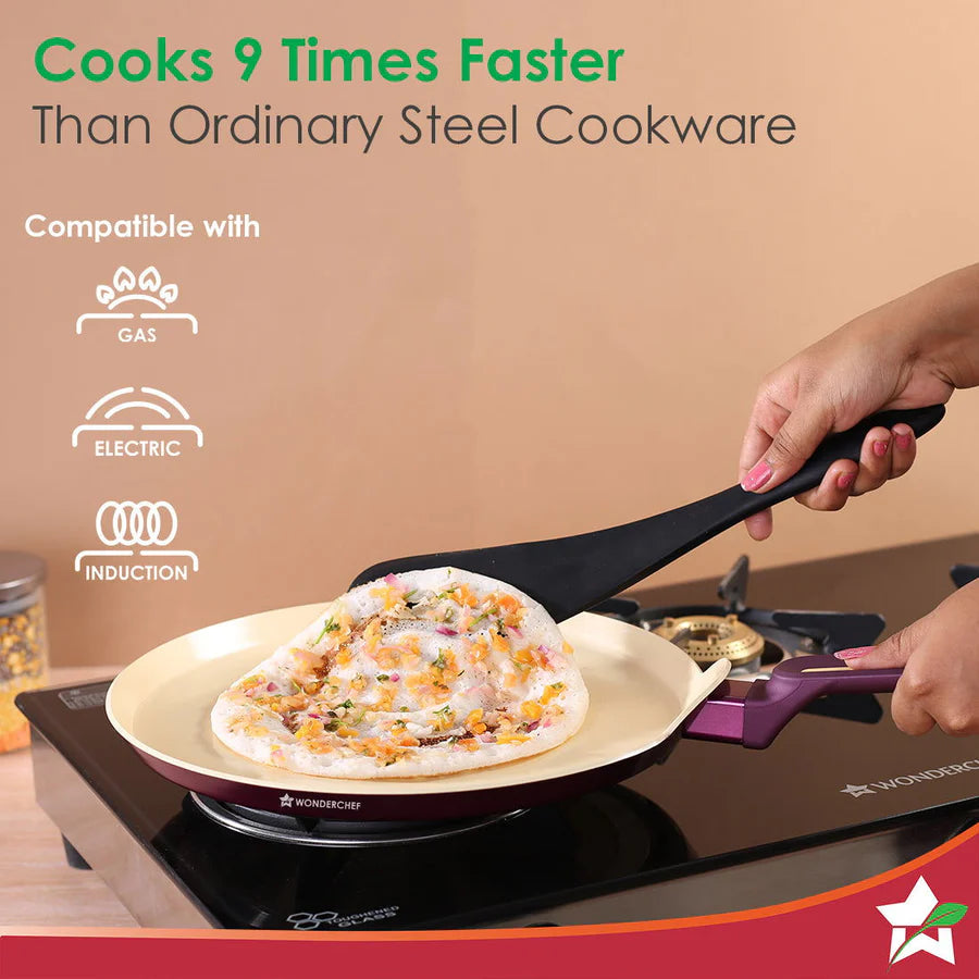 Wonderchef Bellagio Dosa Tawa  Healthy Ceramic Coating 28cm
