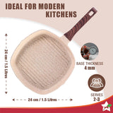 Wonderchef Duralife Die-cast  Grill Pan 24cm,1.5L