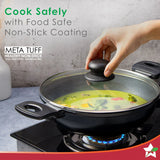 Wonderchef Duralite Die-Cast Kadhai with Lid 24cm,2.4 L
