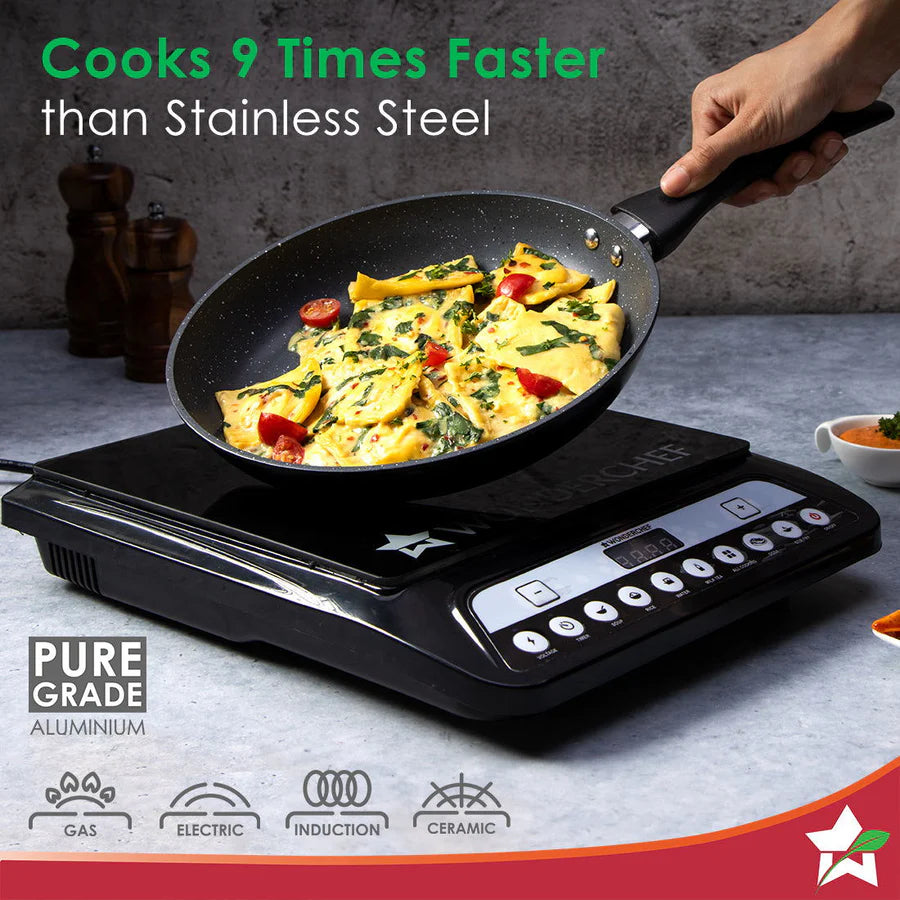 Wonderchef Duralite Die-Cast Non Stick Fry Pan 24cm,1.2L