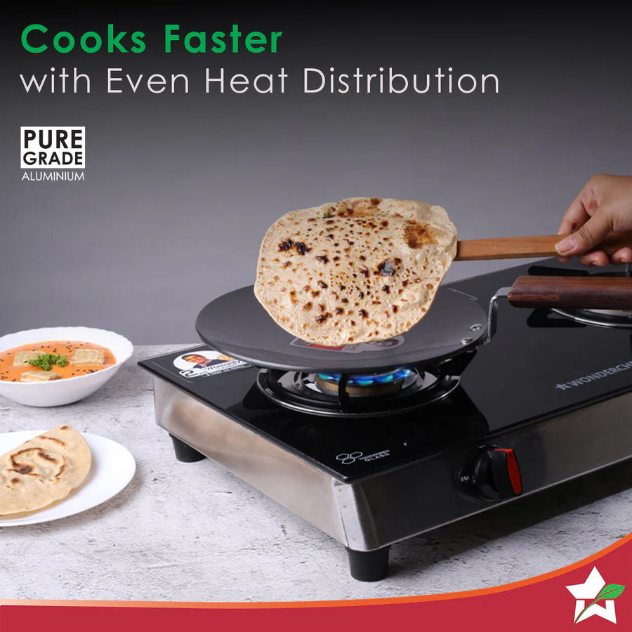 Wonderchef Ebony  Roti Tawa 4mm,25 Cm