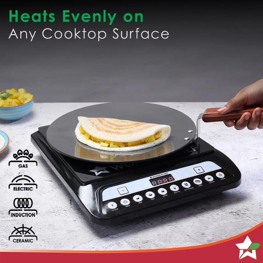 Wonderchef  Ebony Roti Tawa 4mm, 28 Cm