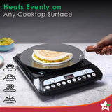 Wonderchef  Ebony Roti Tawa 4mm, 28 Cm