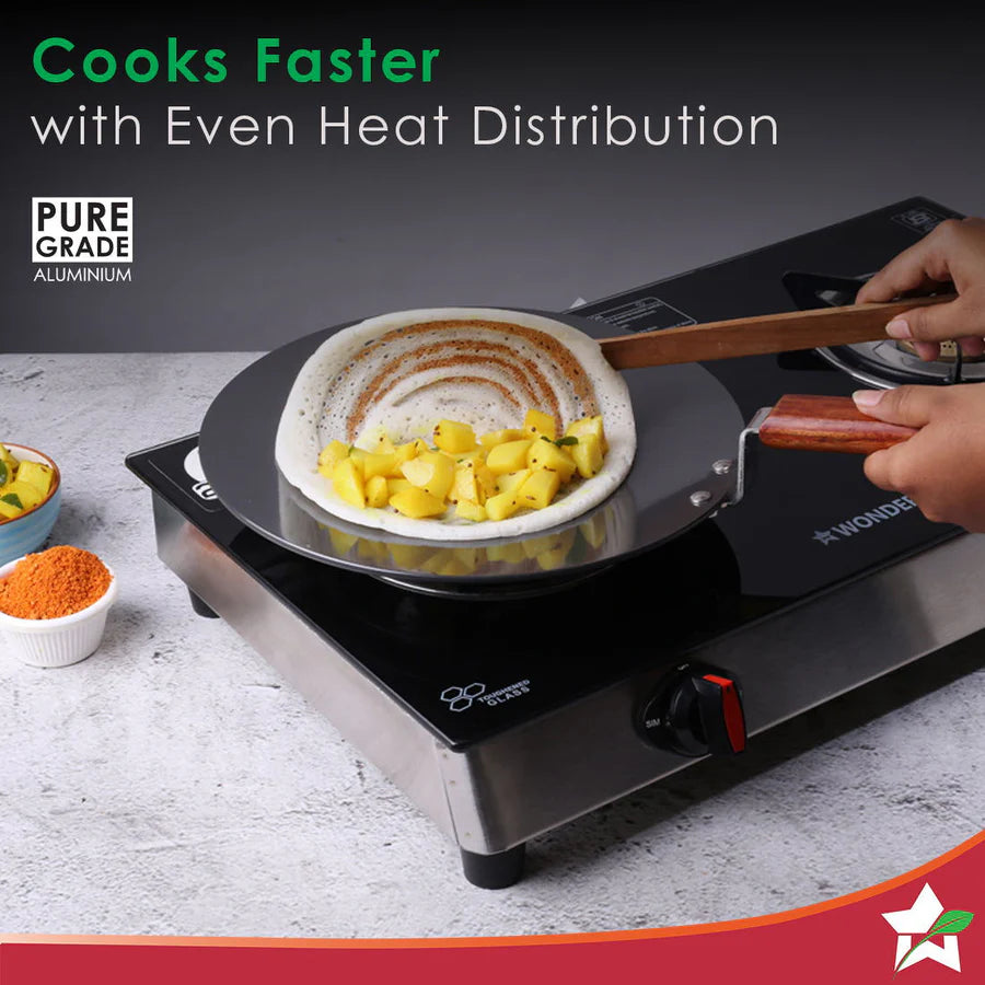 Wonderchef  Ebony Roti Tawa 4mm, 28 Cm