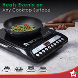 Wonderchef Ebony Hard-Anodised Fry Pan 3.25mm,24cm,1.75L