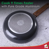 Wonderchef Ebony Hard-Anodised Fry Pan 3.25mm,24cm,1.75L