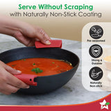 Wonderchef Forza Cast-iron Kadhai, Pre-Seasoned Cookware 24cm