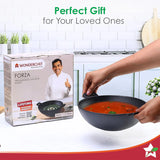 Wonderchef Forza Cast-iron Kadhai, Pre-Seasoned Cookware 24cm