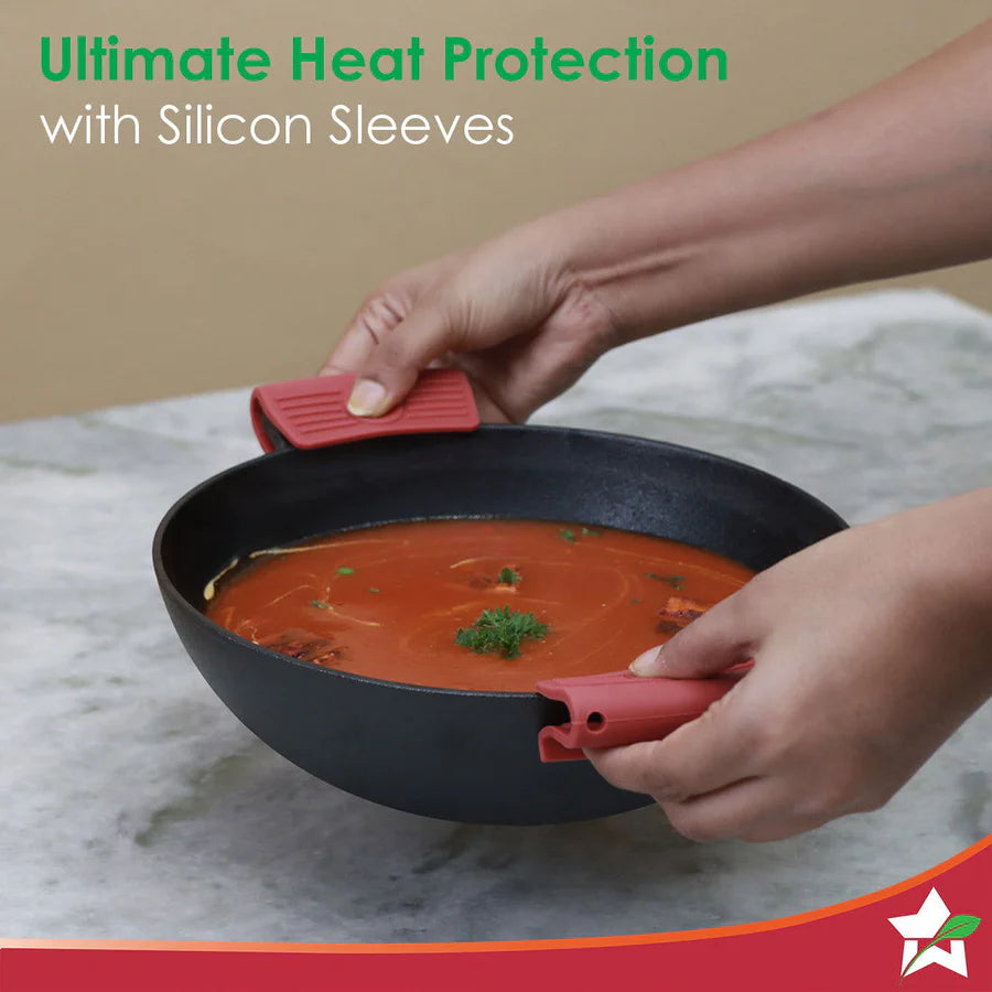 Wonderchef  Forza Cast-iron Kadhai, Pre-Seasoned Cookware