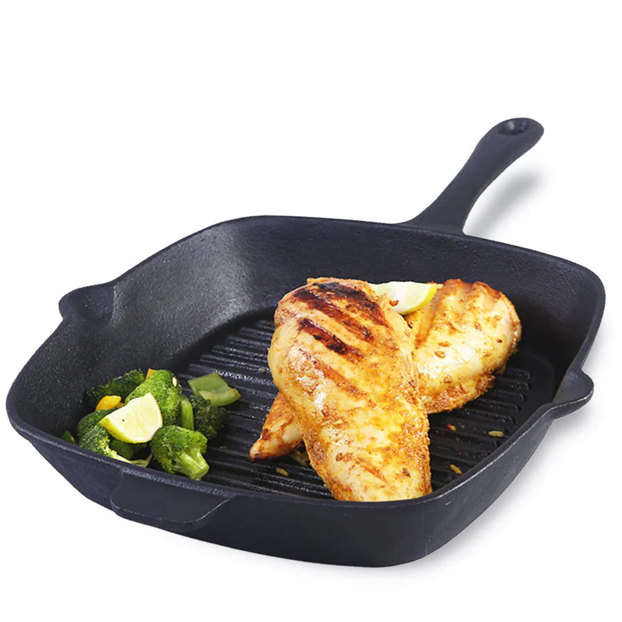 Wonderchef  Forza Cast-iron  Grill Pan, Pre-Seasoned Cookware 26 cm