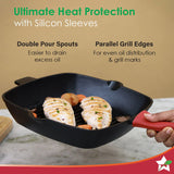 Wonderchef  Forza Cast-iron  Grill Pan, Pre-Seasoned Cookware 26 cm