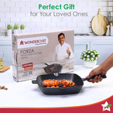 Wonderchef  Forza Cast-iron  Grill Pan, Pre-Seasoned Cookware 26 cm