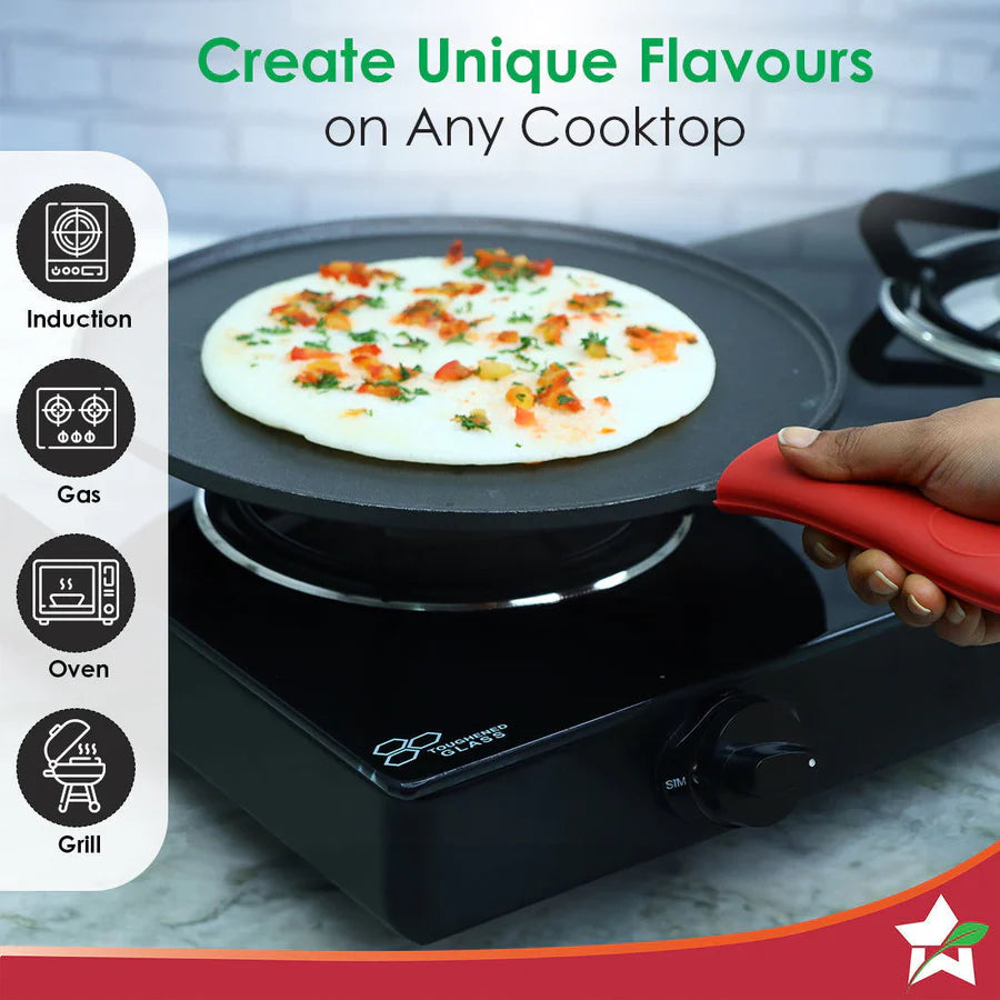 Wonderchef Forza Cast-Iron Dosa Tawa Pan 27cm