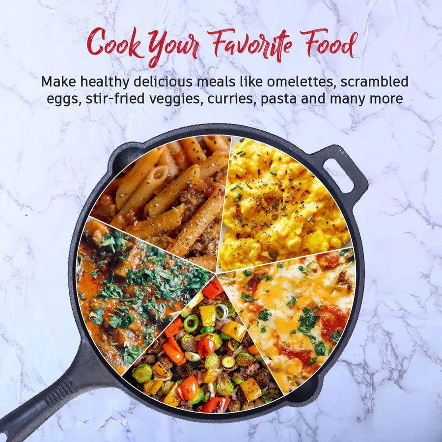Wonderchef Forza Pr eSeasoned  Cast Iron Fry Pan