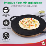 Wonderchef Forza Pre-Seasoned Cast-iron Dosa Tawa 30cm