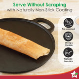 Wonderchef Forza Pre-Seasoned Cast-iron Dosa Tawa 30cm