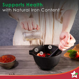 Wonderchef Forza pre-seasoned cast-iron mortar & pestle 1.1L