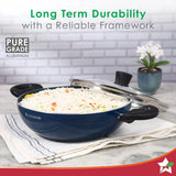 Wonderchef Galaxy Cookware  Kadhai 4 Piece Set 24 cm