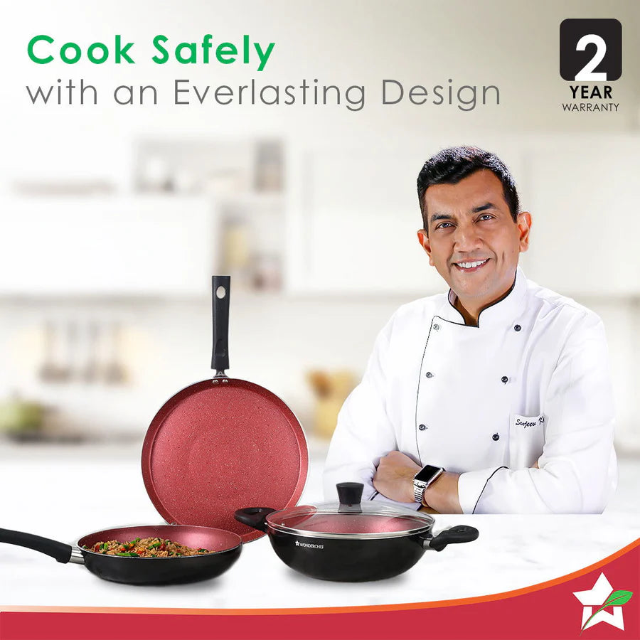 Wonderchef  Galaxy Cookware  Set Of 4pc