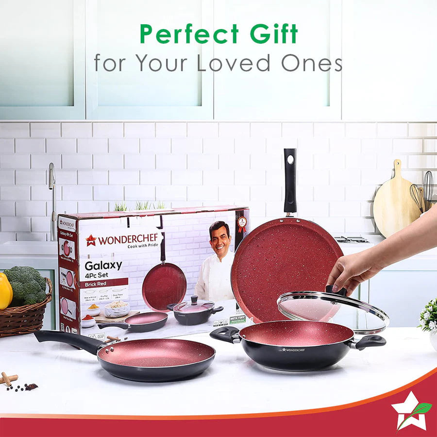 Wonderchef  Galaxy Cookware  Set Of 4pc
