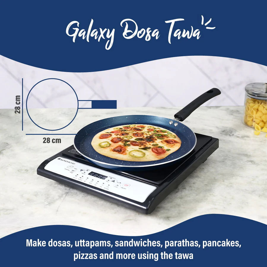 Wonderchef Galaxy Dosa Tawa Midnight Blue 28cm