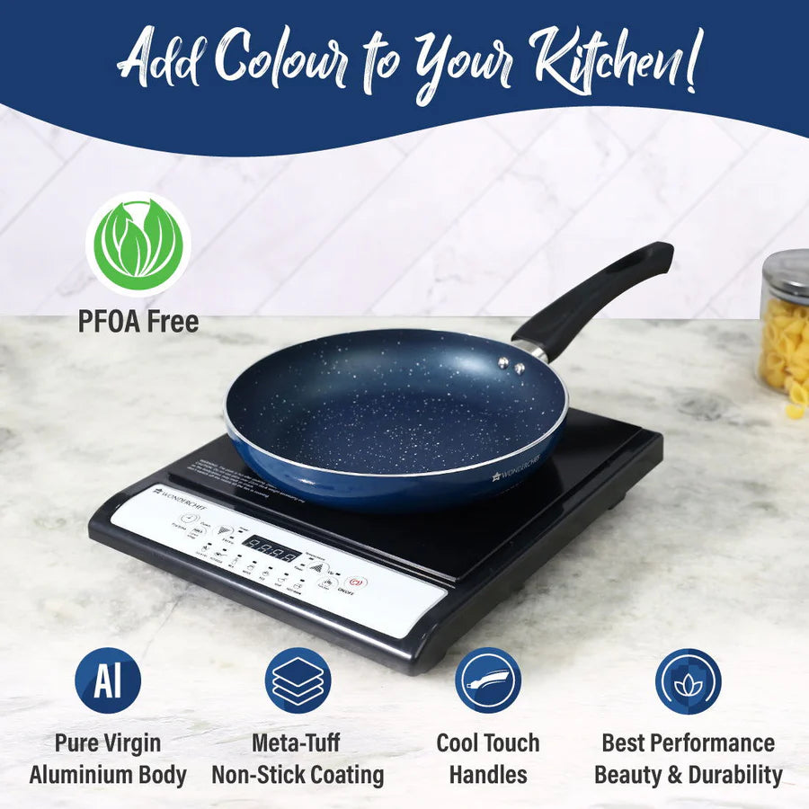 Wonderchef Galaxy Fry Pan , Midnight Blue 24 cm, 1.3 L