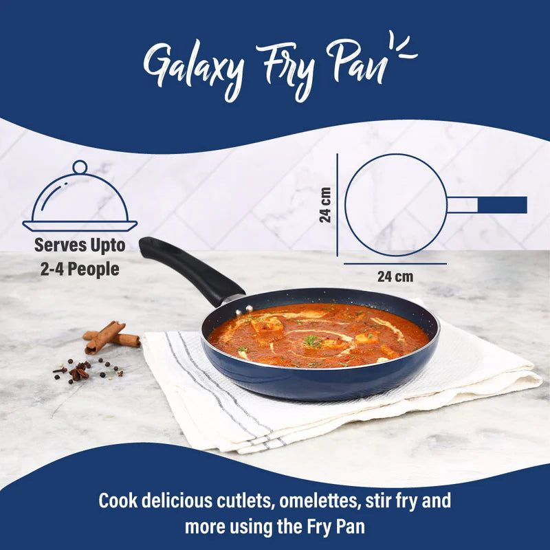 Wonderchef Galaxy Fry Pan , Midnight Blue 24 cm, 1.3 L